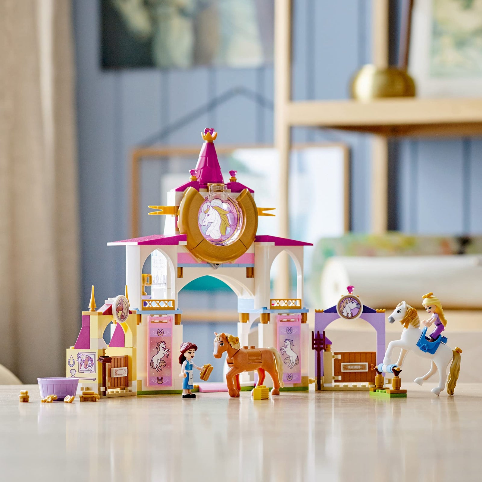 LEGO Disney Belle and Rapunzel’s Royal Stables 43195 Building Kit; Great for Inspiring Imaginative, Creative Play (239 Pieces)