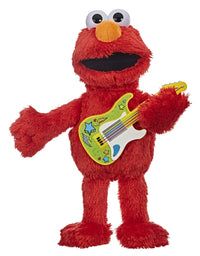 Sesame Street Rock and Rhyme Elmo Talking, Singing 14-Inch Plush Toy for Toddlers, Kids 18 Months & Up
