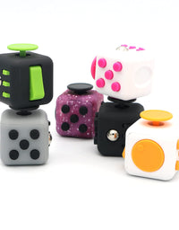 Appash Fidget Cube Stress Anxiety Pressure Relieving Toy Great for Adults and Children[Gift Idea][Relaxing Toy][Stress Reliever][Soft Material] (Black&Black)
