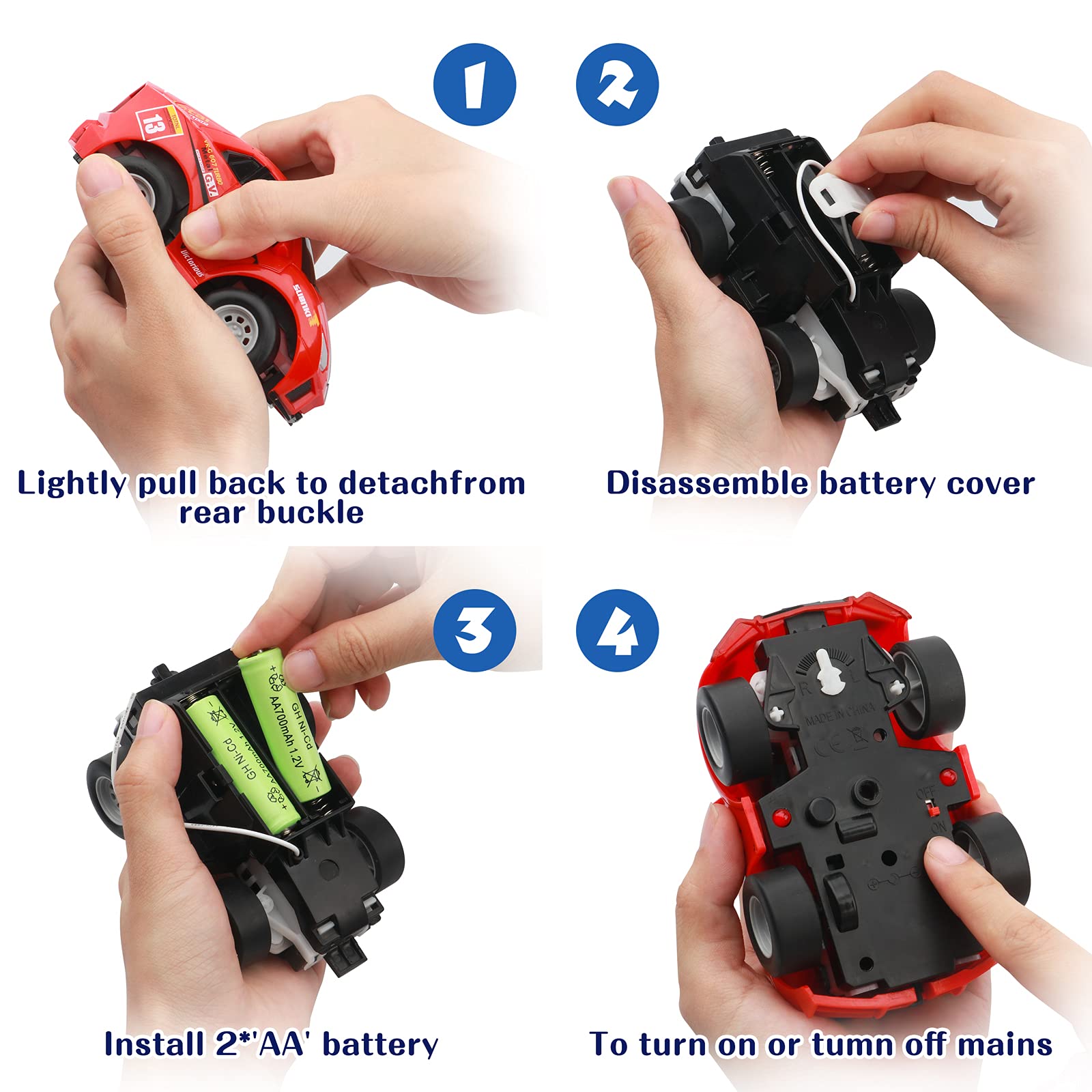 Toys for 2-5 Year Old Boys,Mini Remote Control Car,Toddler Toys Age 2-4,RC Car for Kids,Car Toys for Boys 3-5 Year Old,Gifts for 2 3 4 5 Year Old Boys Girls Birthday,Red