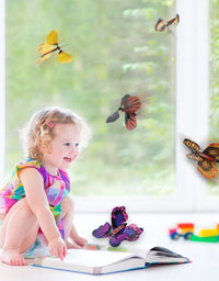 heytech Thanksgiving Day Magic Wind Up Flying Great Surprise Gift Butterfly in The Book Rubber Band Powered Magic Fairy Flying ,Thanksgiving Day Toy Great Surprise Gift (5 Packs)
