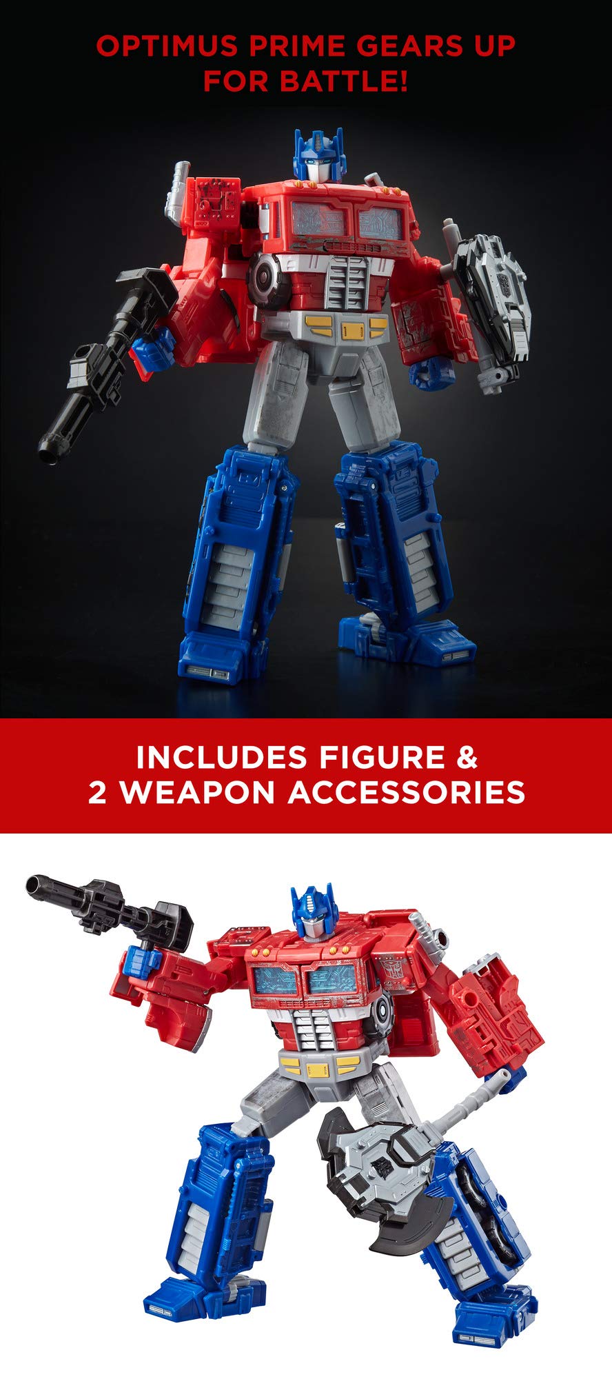 Transformers Generations War for Cybertron: Siege Voyager Class Wfc-S11 Optimus Prime Action Figure