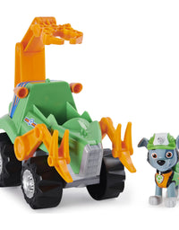 Paw Patrol, Dino Rescue Rocky’s Deluxe Rev Up Vehicle with Mystery Dinosaur Figure
