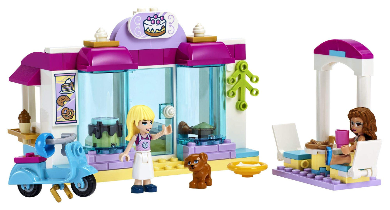 LEGO Friends Heartlake City Bakery 41440 Building Kit; Kids Café Toy Playset Friends Stephanie and Olivia; Collectible Toy, New 2021 (99 Pieces)