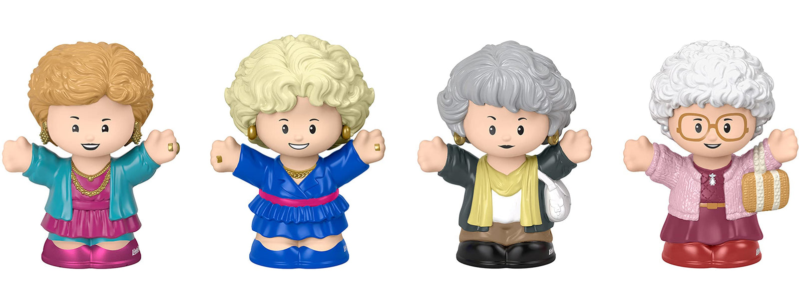 Fisher-Price Little People Collector The Golden Girls, Special Edition Figure Set Featuring 4 Lead Characters from The Classic TV Show