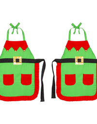 Christmas Elf Fabric Apron | Party Costume
