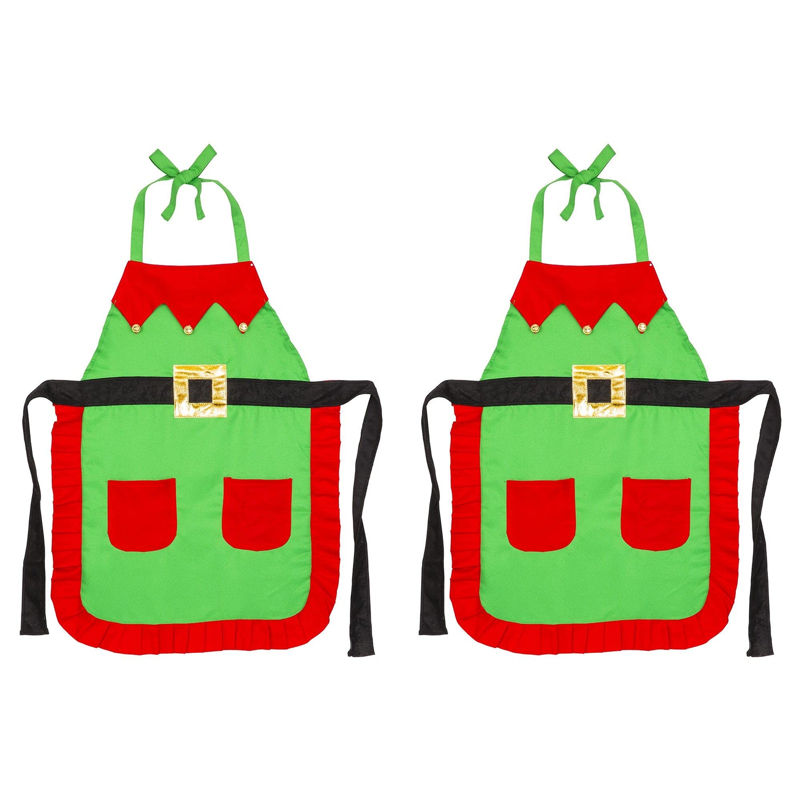 Christmas Elf Fabric Apron | Party Costume