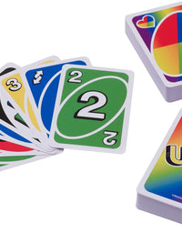 UNO Play with Pride Card Game with 112 Cards and Instructions, Great Gift for Ages 7 Years Old & Up
