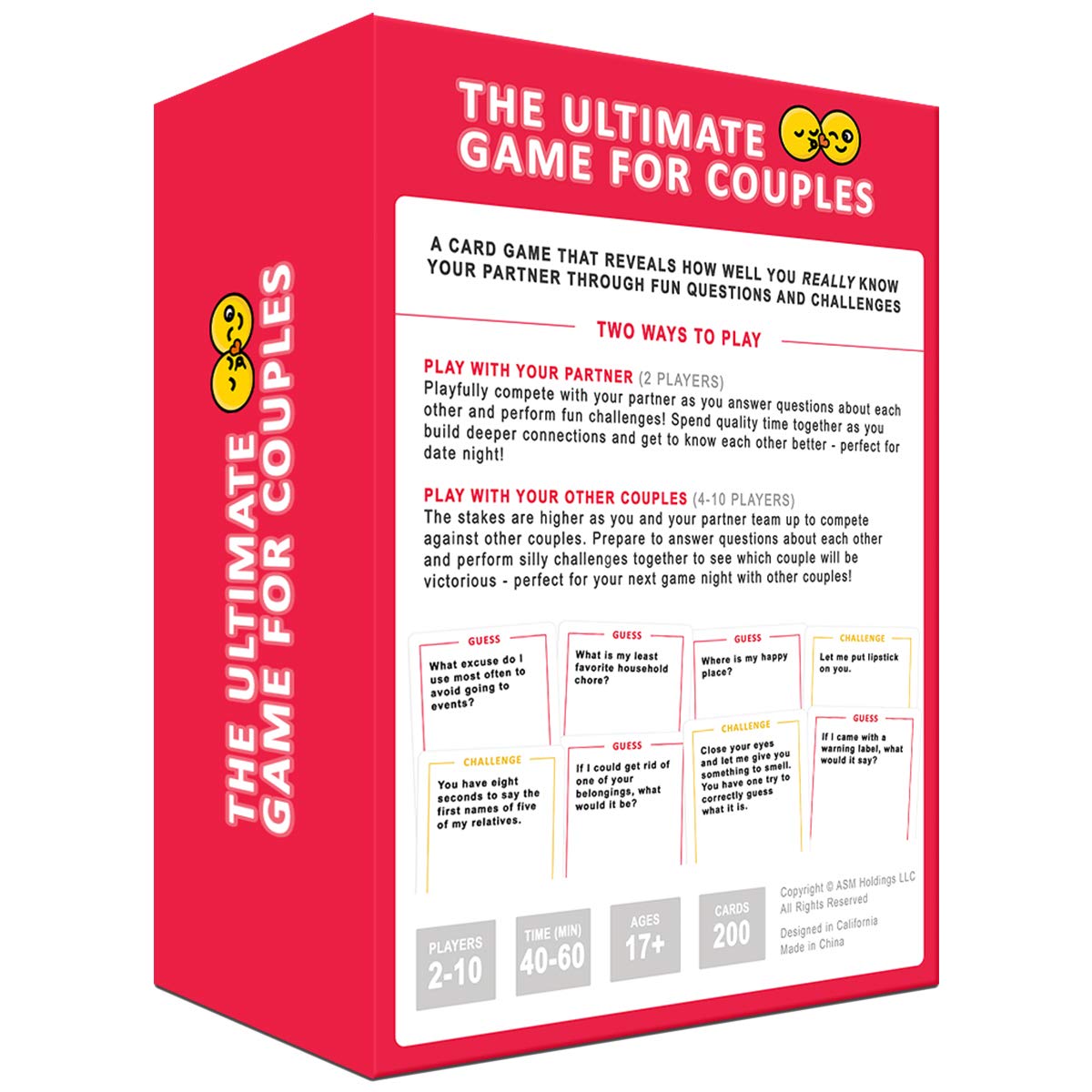 The Ultimate Game for Couples - Great Conversations and Fun Challenges for Date Night - Perfect Romantic Gift for Couples