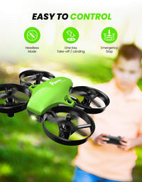 Potensic Upgraded A20 Mini Drone Easy to Fly Drone for Kids and Beginners, Indoor Outdoor RC Helicopter Quadcopter with Auto Hovering, Headless Mode, Remote Control and 3 Batteries for Boys Girls
