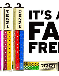 TENZI Dice Party Game - A Fun, Fast Frenzy for The Whole Family - 4 Sets of 10 Colored Dice with Storage Tube - Colors May Vary
