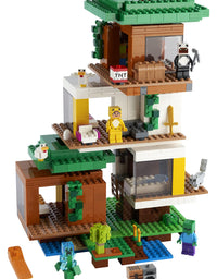 LEGO Minecraft The Modern Treehouse 21174 Giant Treehouse Building Kit Playset; Fun Toy for Minecraft-Gaming Kids; New 2021 (909 Pieces)
