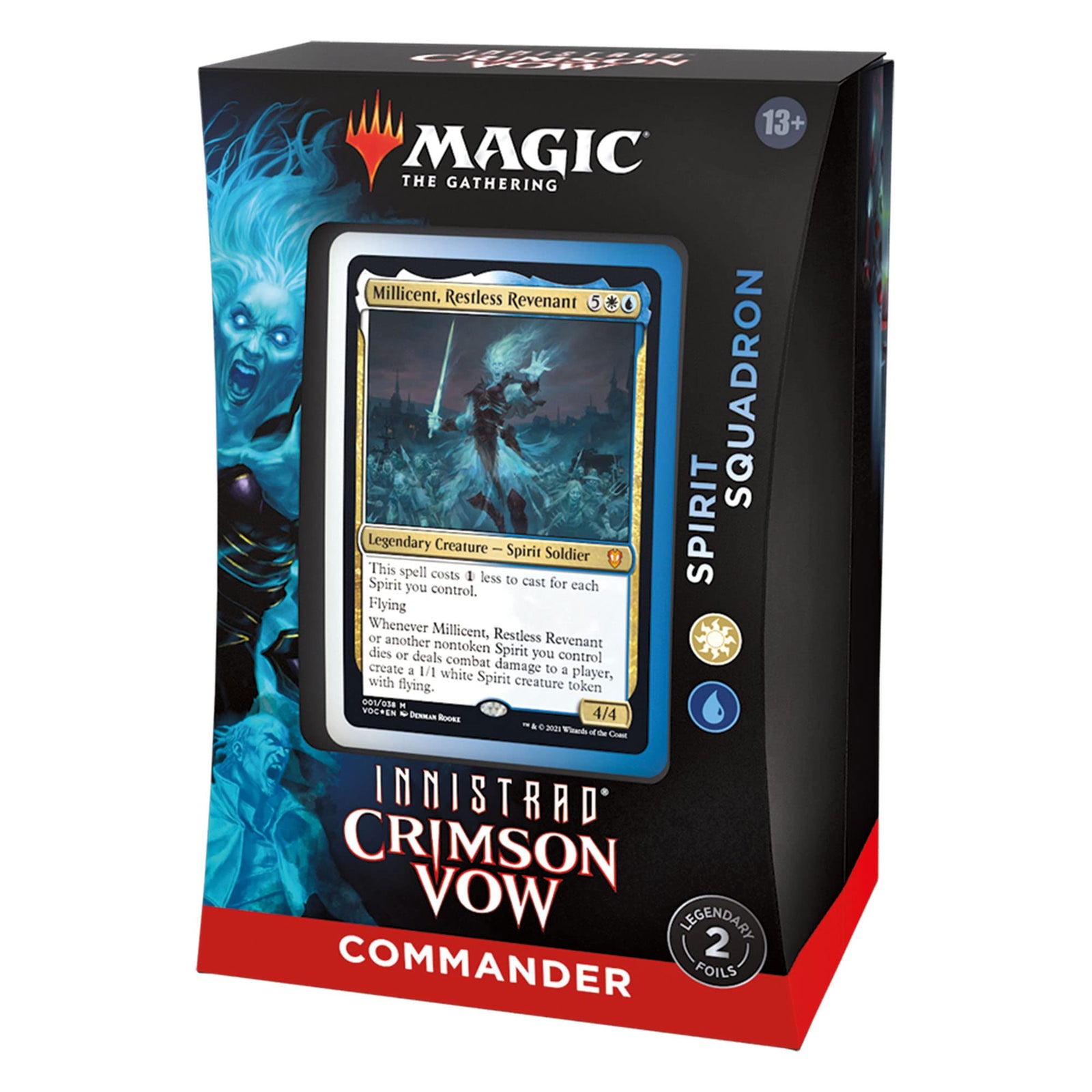 Magic: The Gathering Innistrad: Crimson Vow Commander Deck – Spirit Squadron (White-Blue)