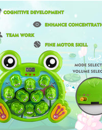 KKONES Music Super Frog Game Toddler Toys - 2 Hammers Baby Interactive Fun Toys Toddler Activities Games with Music and Light Gift for Kids Ages 2 3 4 5 6 7 8 Year Old Boys Girls
