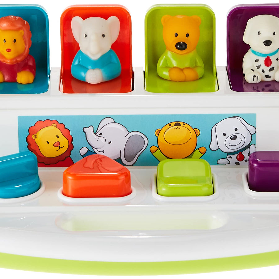 Battat – Pop-Up Pals – Color Sorting Animal Push & Pop Up Toy for Kids 18 Months +, Multi