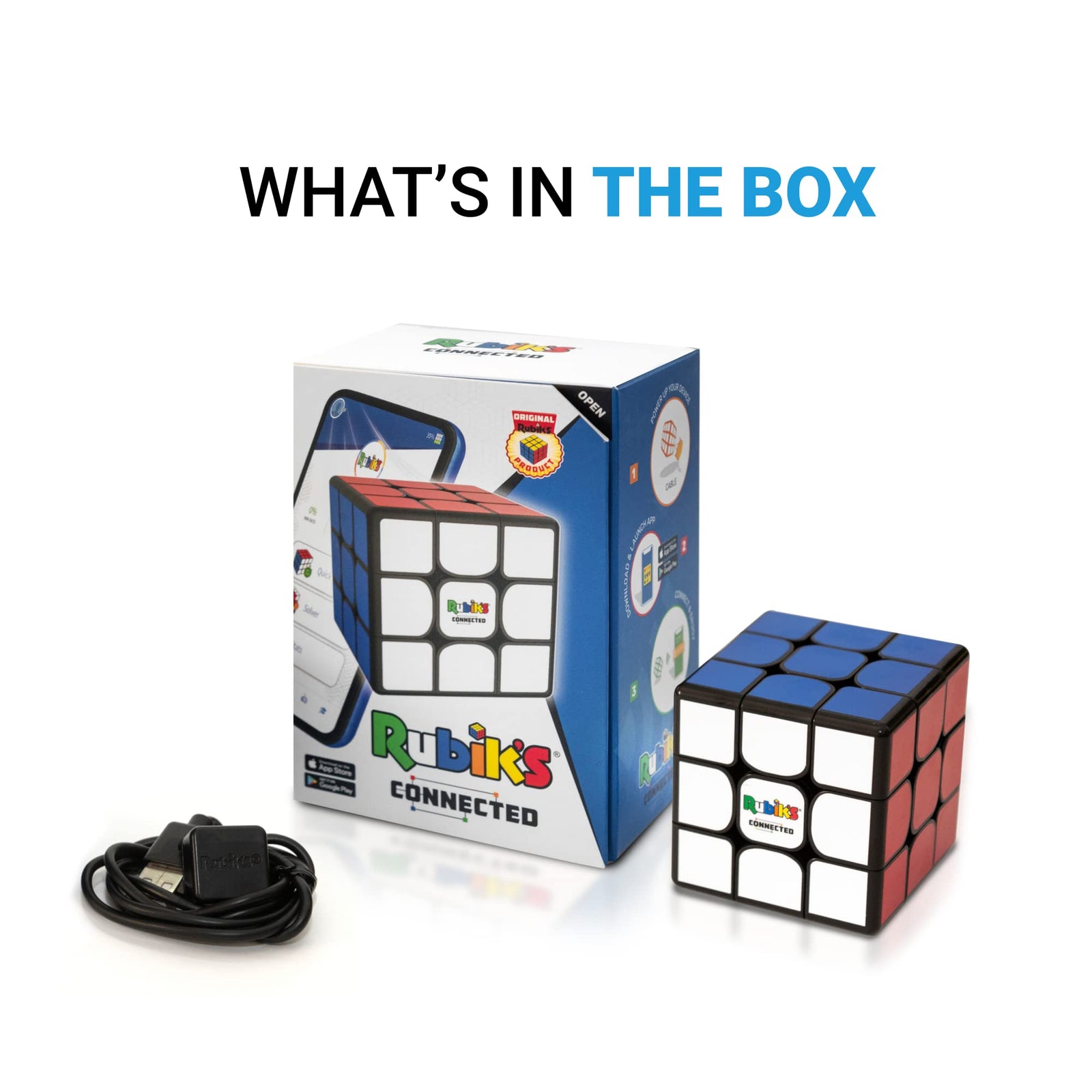 Rubik’s Connected - The Connected Electronic Rubik’s Cube That Allows You to Compete with Friends & Cubers Across The Globe. App-Enabled STEM Puzzle That Fits All Ages and Capabilities