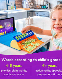 Plugo Letters by PlayShifu - Word Building with Phonics & Stories | 4-10 Years STEM Toy | Interactive Vocabulary Games | Boys & Girls Gift (works with iPads, iPhones, Samsung tabs/phones, Kindle Fire)
