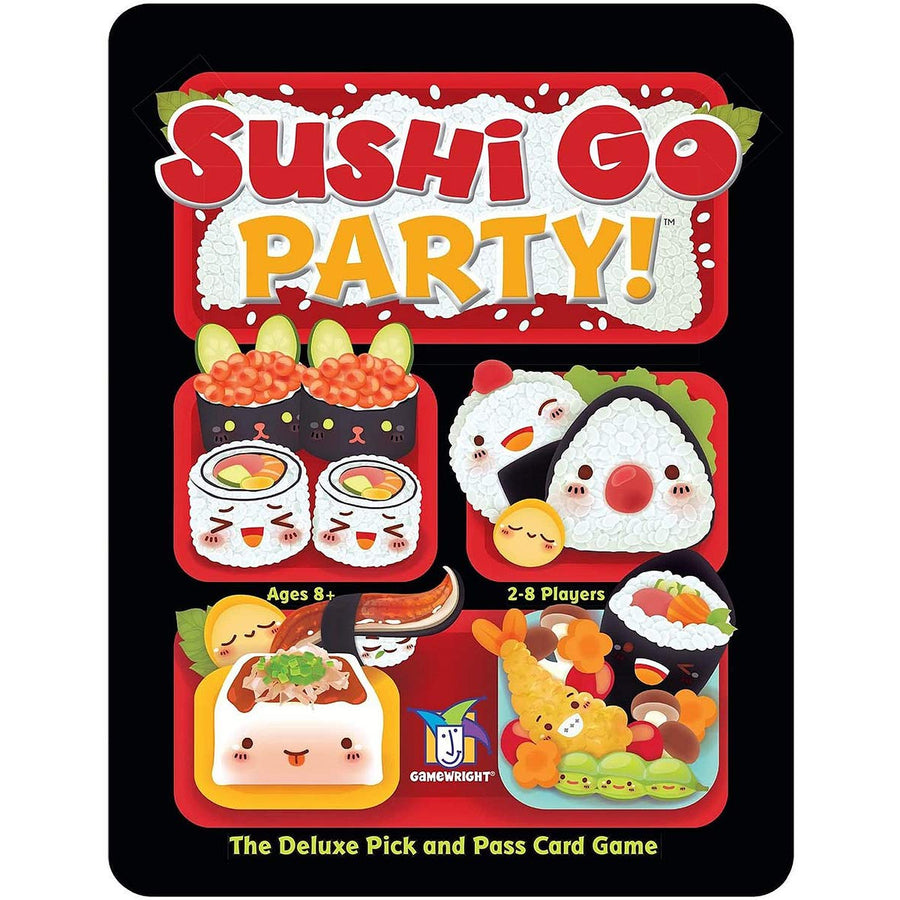 Sushi Go Party! - The Deluxe Pick & Pass Card Game by Gamewright, Multicolored