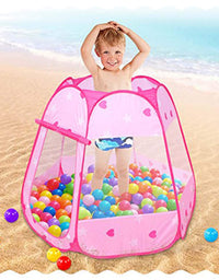 Le Papillon Pink Princess Tent Kids Ball Pit 1st Gift Toddler Girl Easy Pop Up Fold into a Carrying Case Play Tent Indoor & Outdoor Use.(Balls Not Included)
