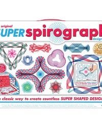 Super Spirograph Design Set-- 50th Anniversary Edition with Twice as Many Gears -- For Ages 8+
