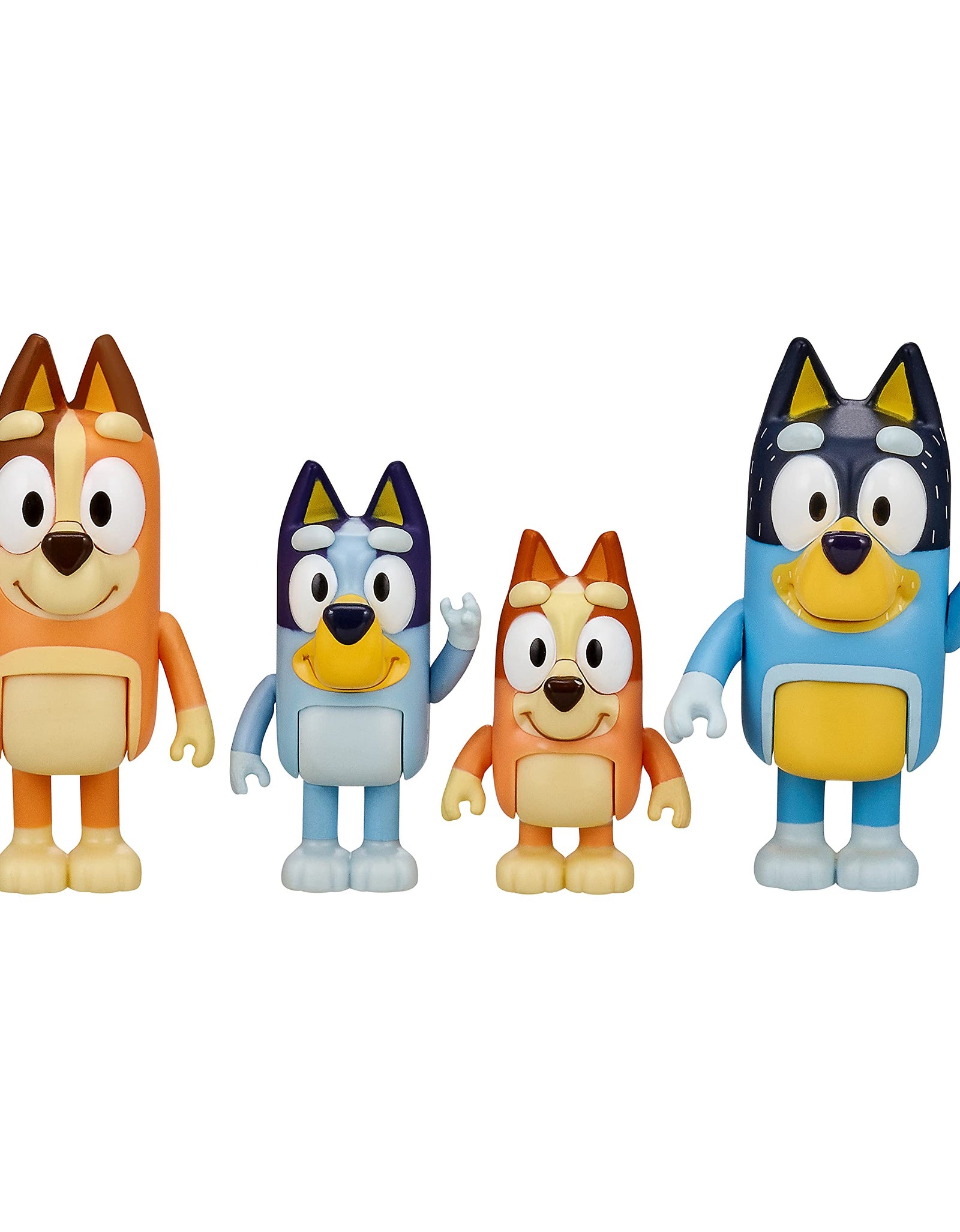 Bluey and Friends 4 Pack of 2.5-3" Poseable Figures