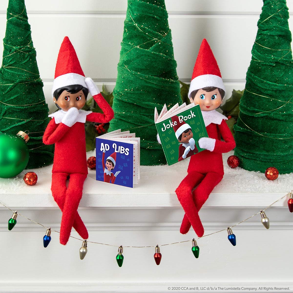 A Christmas Tradition Blue-Eyed Boy Light Tone Scout Elf! Elf and Book Included.