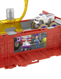 Fisher-Price Blaze and the Monster Machines Launch & Stunts Hauler, Transforming Vehicle and Playset with Die-Cast Monster Truck for Kids Ages 3 and Up
