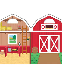 Melissa & Doug Puffy Sticker Play Set - On the Farm - 52 Reusable Stickers, 2 Fold-Out Scenes
