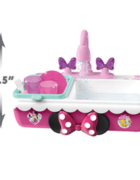 Minnie's Happy Helpers Magic Sink Set, Pretend Play Working Sink, Kids Kitchen Set Toys, by Just Play
