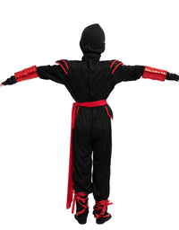 Ninja Dragon Red Costume Outfit Set for kids Halloween Dress Up Party

