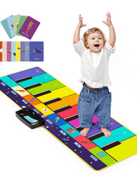 Joyjoz Floor Piano Baby Music Toys with 100 Plus Melodies Anti Slip Kids Piano Mat Soft Keyboard Piano Early Education Toys for Baby Boys Girls Toddler Kids Birthday Christmas
