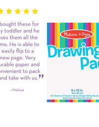 Melissa & Doug Drawing Paper Pad (9 x 12 inches) - 50 Sheets, 3-Pack
