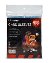 Ultra PRO Clear Card Sleeves for Standard Size Trading Cards measuring 2.5" x 3.5" (500 count pack)
