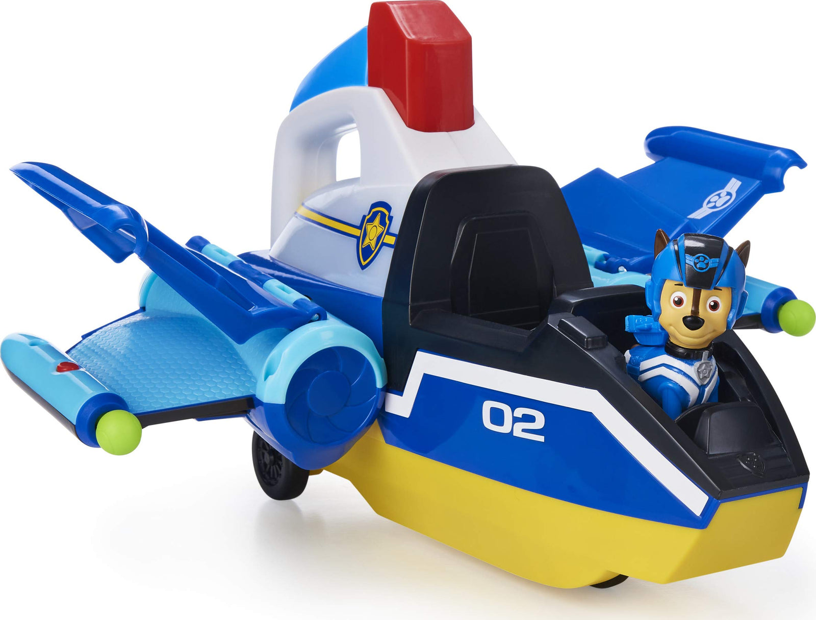 Paw Patrol, Jet to The Rescue Deluxe Transforming Spiral Rescue Jet with Lights and Sounds, Amazon Exclusive