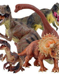 Winsenpro 5PCS Jumbo Dinosaur Set,13” Realistic Looking Dinosaur Toy Set for Party Gift,Boys Girls Children's Birthday Gifts (5PCS Dinosaurs)
