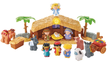 Fisher-Price Little People Christmas Story Brown, Blue, Green, 12 months