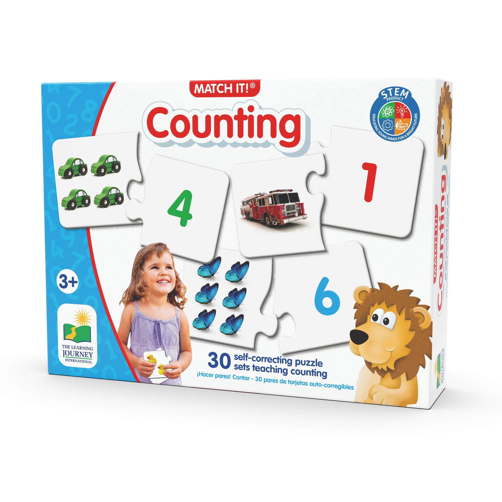 The Learning Journey: Match It! - Counting - 30 Piece Self-Correcting Number & Learn to Count Puzzle - Preschool Learning Toys - Award Winning Toys