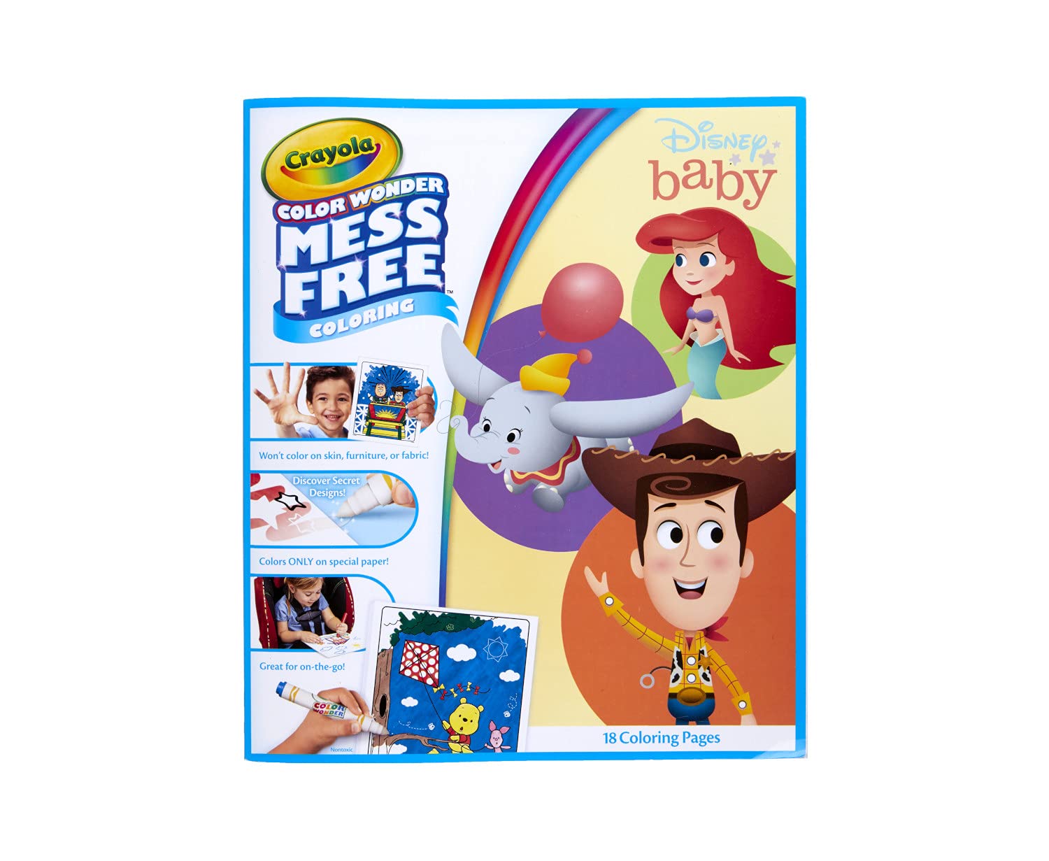 Crayola Color Wonder Disney Baby Characters, Mess Free Coloring Pages, Gift for Kids, Age 3, 4, 5, 6