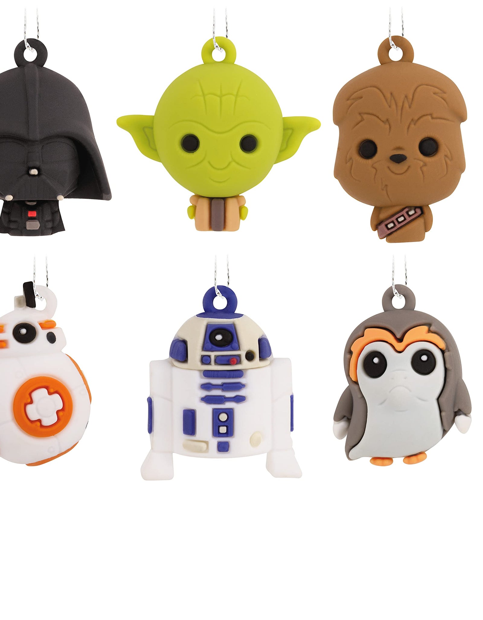 Hallmark Star Wars Characters Miniature Christmas Ornaments, Mini Set of 6