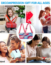 umogy Pop Purse for Girls Women, pop Bag Sensory Pop Fidget Toy Crossbody Body Handbags, Crossbody Small Purse Sensory Toys
