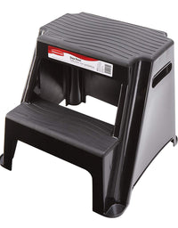 Rubbermaid RM-P2 2-Step Molded Plastic Stool with Non-Slip Step Treads 300-Pound Capacity
