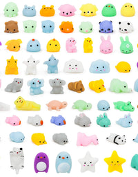 YIHONG 72 Pcs Kawaii Squishies, Mochi Squishy Toys for Kids Party Favors, Mini Stress Relief Toys for Halloween Christmas Easter Party Favors, Birthday Gifts, Classroom Prizes, Goodie Bag
