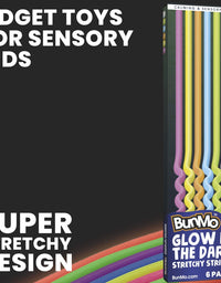 Stretchy Calming Noodle Autism Toys - Glow in The Dark for Sensory Fun. Ideal Stocking Stuffers & Stocking Stuffers for Teens.
