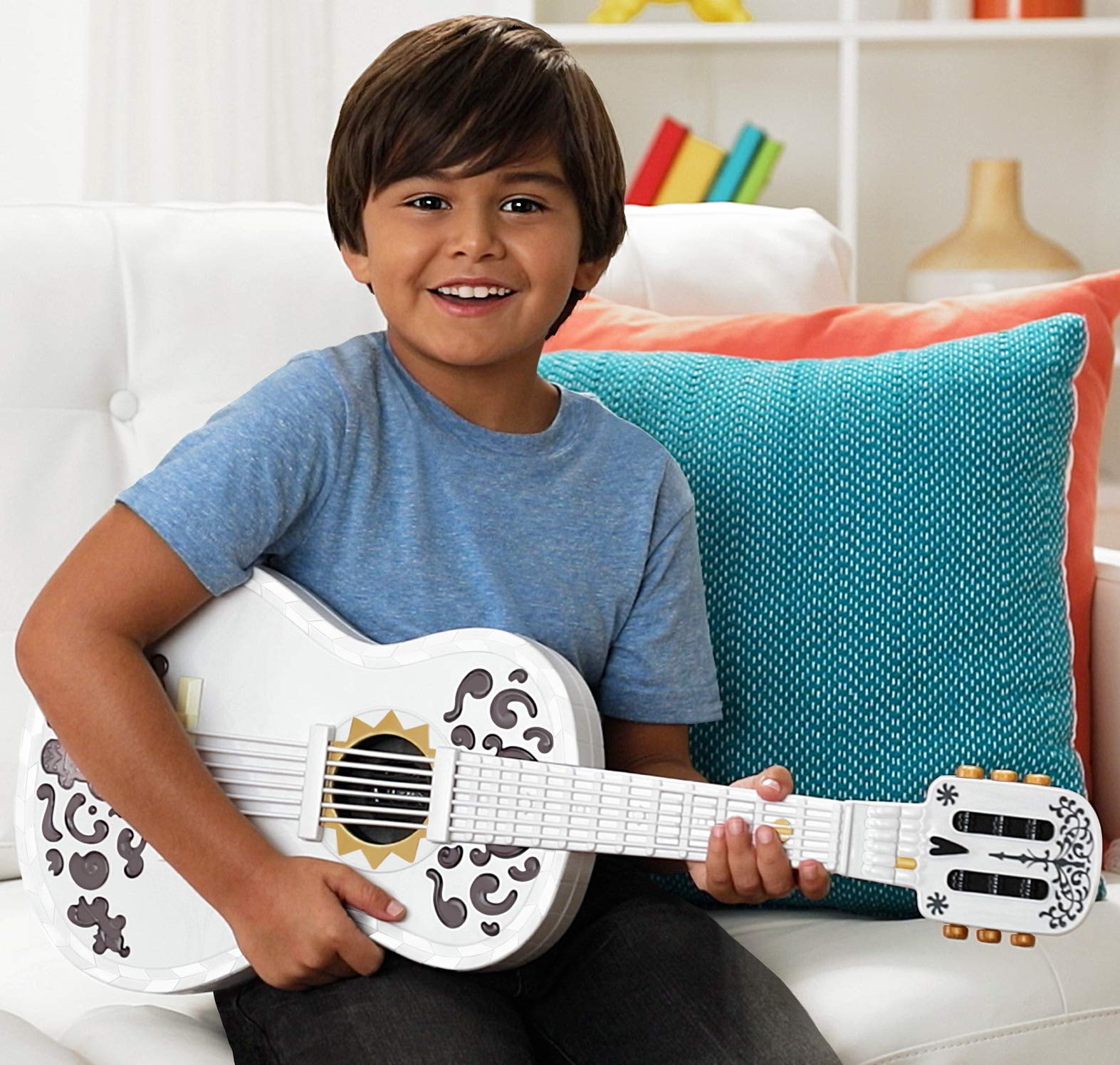 Disney/Pixar Coco Guitar, Playable Musical Toy with Chord Chart, Approx 25-in (63.5-cm) Long for Kids Ages 3 Years Old & Up [Amazon Exclusive]