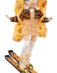 Rainbow High Winter Break Poppy Rowan – Orange Fashion Doll and Playset with 2 Designer Outfits, Pair of Skis and Accessories, Gift for Kids and Collectors, Toys for Kids Ages 6 7 8+ to 12 Years Old
