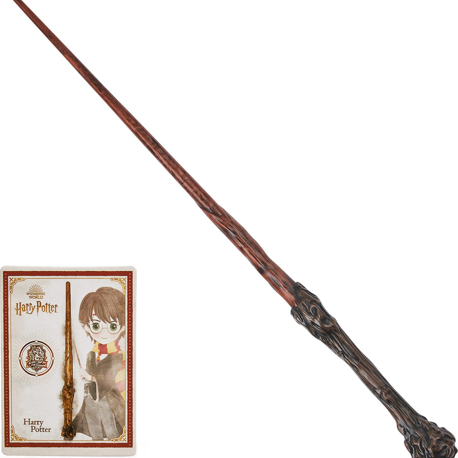 Wizarding World Harry Potter, 12-inch Spellbinding Harry Potter Wand with Collectible Spell Card, Kids Toys for Ages 6 and up