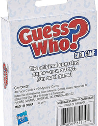 Hasbro Gaming Guess Who? Card Game for Kids Ages 5 and Up, 2 Player Guessing Game, Brown/a
