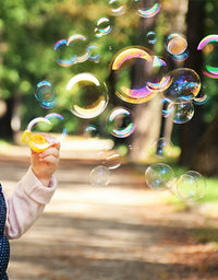 Big Bubble Bottle 12 Pack - 4oz Blow Bubbles Solution Novelty Summer Toy - Activity Party Favor Assorted Colors Set
