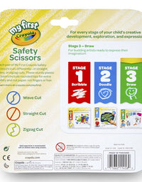 Crayola My First Safety Scissors, Toddler Art Supplies, 3ct
