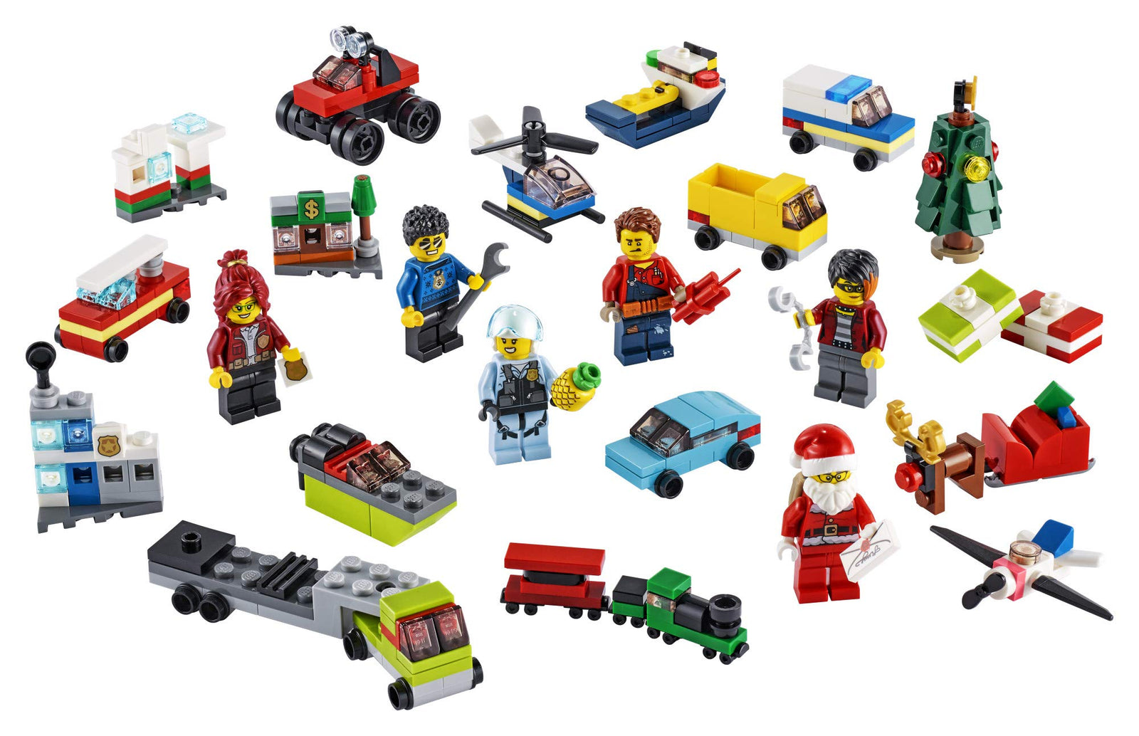 LEGO City 2020 Advent Calendar 60268 Playset, Includes 6 City Adventures TV Series Characters, Miniature Builds, City Play Mat, and Many More Fun and Festive Features (342 Pieces)